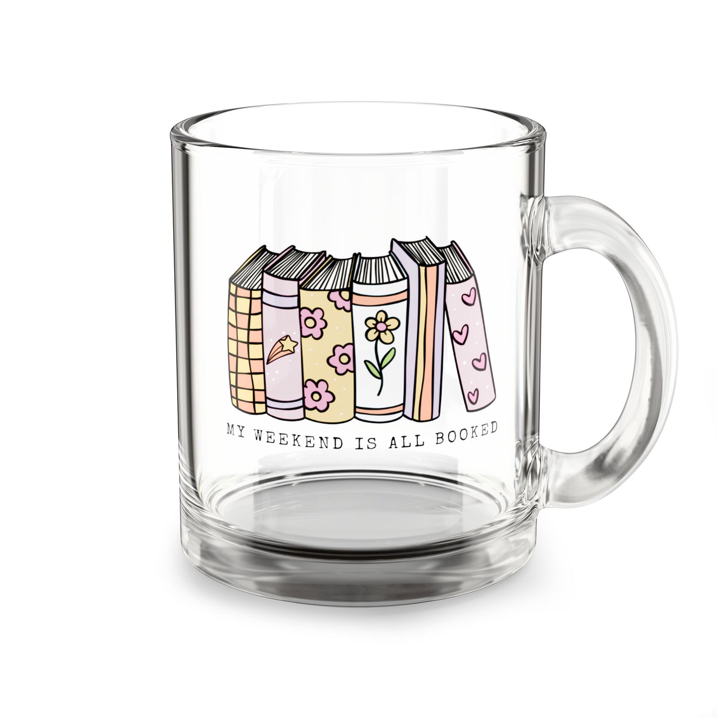 Book Lover's Glass Mug