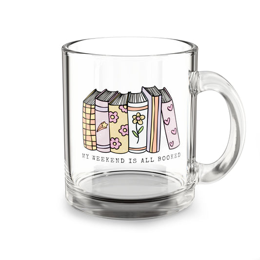 Book Lover's Glass Mug